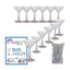 12pk Clear Plastic Martini Glass 175ml