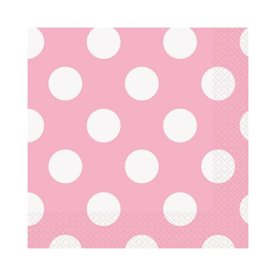 Lovely Pink Dots Lunch 2ply Napkins 33x33cm 16pk