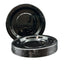 Black Plastic Lunch Plates 180mm 20pk