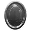 20pk Black Plastic Reusable Oval Plates 315x245mm