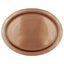 20pk Rose Gold Plastic Reusable Oval Plates 315x245mm