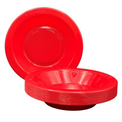 Red Plastic Bowls 20pk