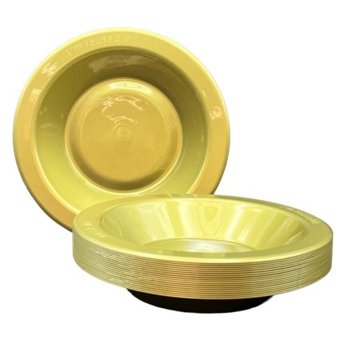 Gold Plastic Bowls 20pk