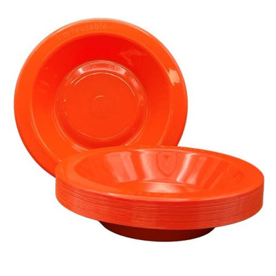 Orange Plastic Bowls 20pk