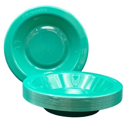 Green Plastic Bowls 20pk