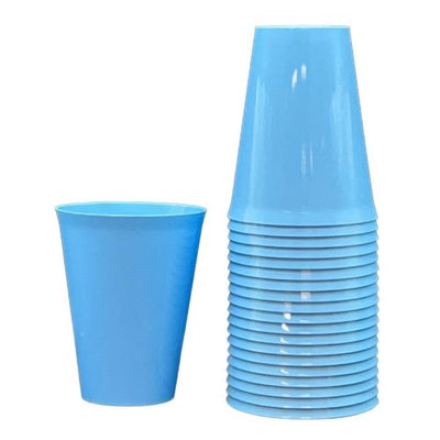 Light Blue Plastic Cups 285ml 20pk
