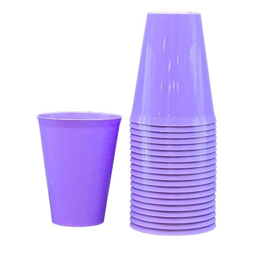 Lavender Plastic Cups 285ml 20pk
