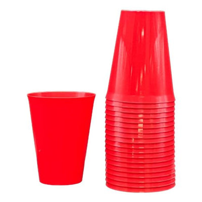Red Plastic Cups 285ml 20pk