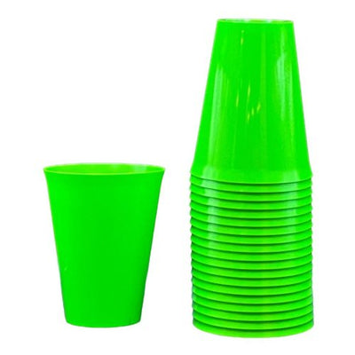 Lime Plastic Cups 285ml 20pk