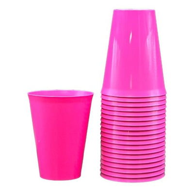Magenta Plastic Cups 285ml 20pk