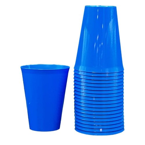 Royal Blue Plastic Cups 285ml 20pk
