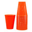 Orange Plastic Cups 285ml 20pk