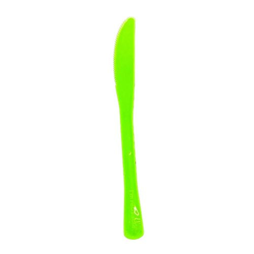Lime Plastic Knives 20pk
