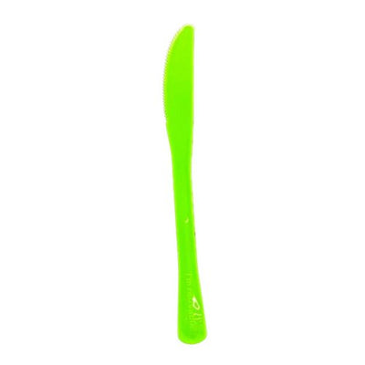 Lime Plastic Knives 20pk