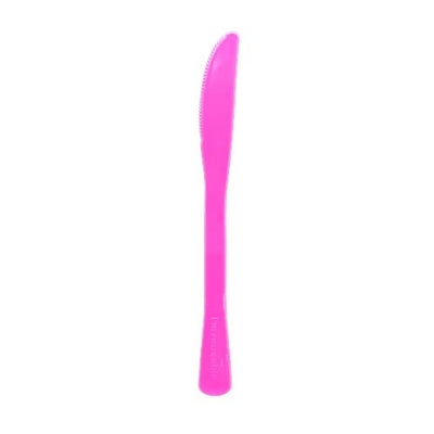 Magenta Plastic Knives 20pk