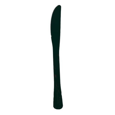 Black Plastic Knives 20pk