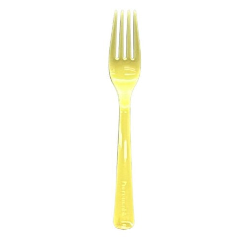 Gold Plastic Forks 20pk