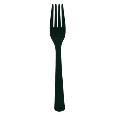 Black Plastic Forks 20pk