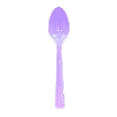 Lavender Plastic Spoons 20pk