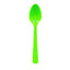 Lime Plastic Spoons 20pk