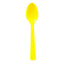 Yellow Plastic Spoons 20pk