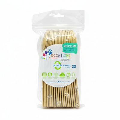 Gold Plastic Spoons 20pk