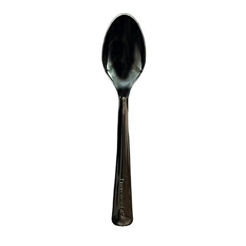 Black Plastic Spoons 20pk
