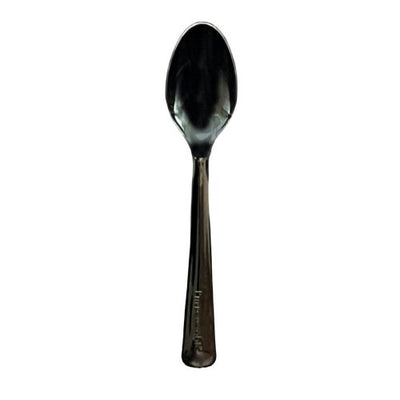 Black Plastic Spoons 20pk