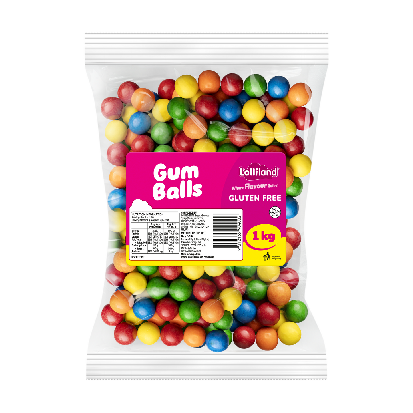 Mixed Gumballs 1kg