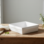 3pk Large Square White Grazing Box with Clear PET lid (280x280x80mm)