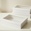 3pk Small White Grazing Box with Window Lid (255x155x80mm)