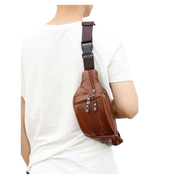 Leather Waist Bag 32x14x10cm