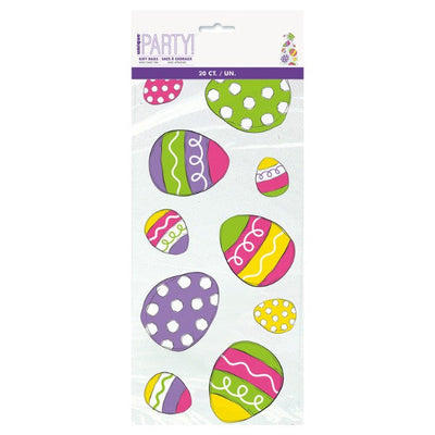 Bright Easter Egg Cello Bags 20pk (11in X 5in)