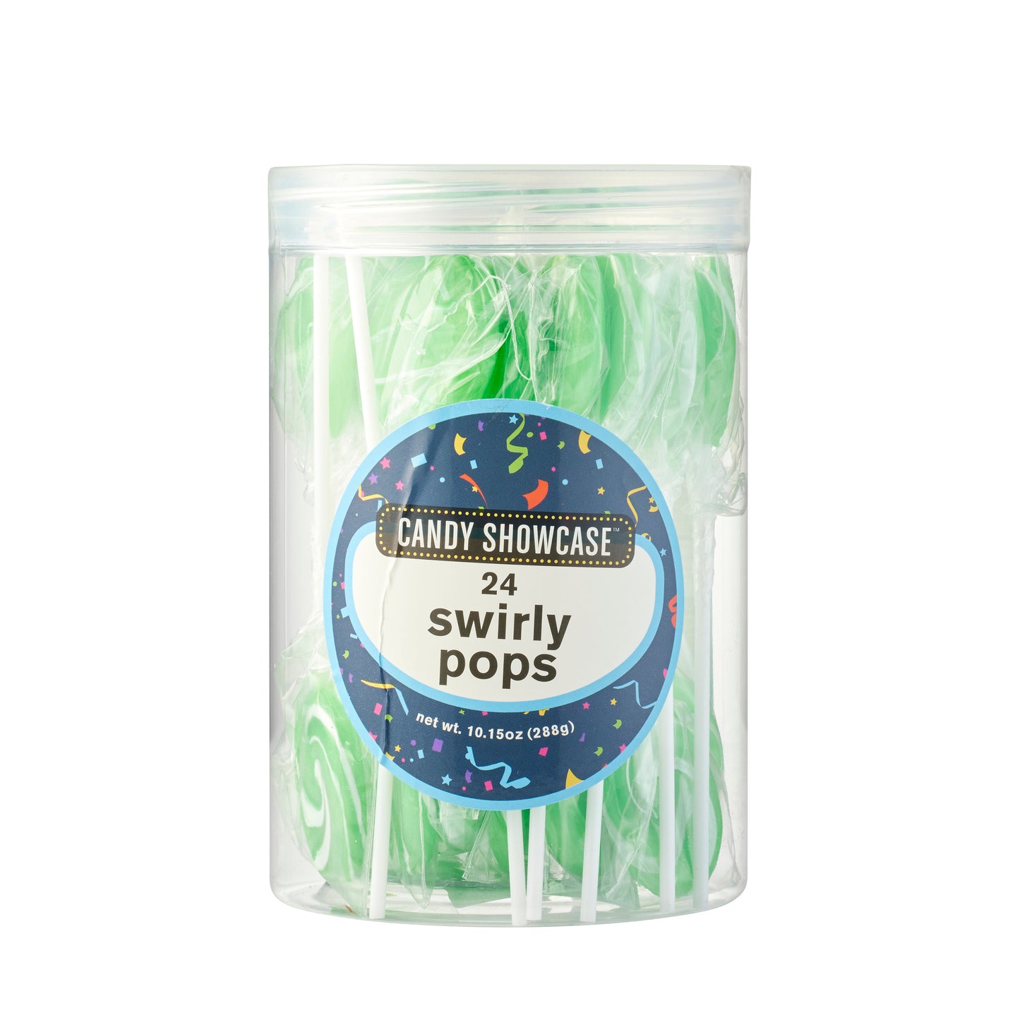 Green Swirly Pops 24pk 288g