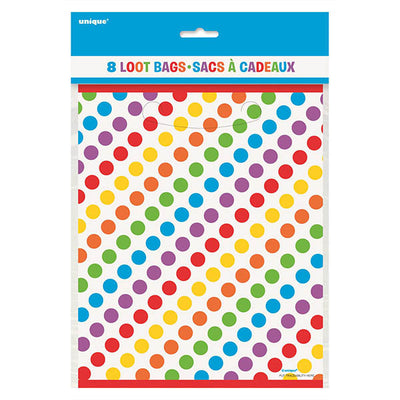 Rainbow Birthday Loot Bags 8pk