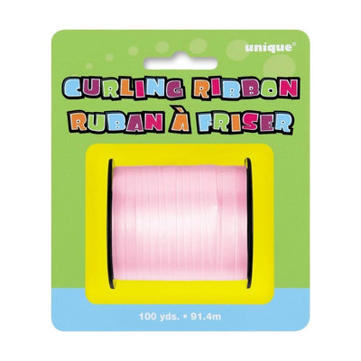 Pastel Pink Foil Curling Ribbon 91.4m