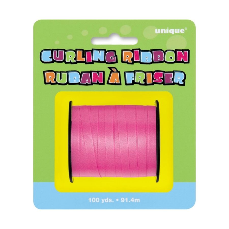 Hot Pink Foil Curling Ribbon 91.4m