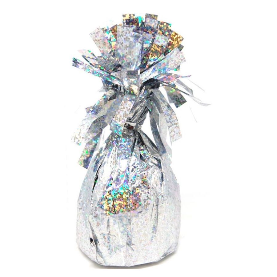 Prismatic Silver Foil Balloon Weight