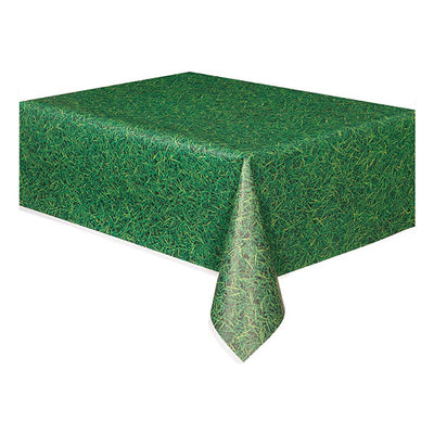 Green Grass Plastic Tablecover 137x274cm