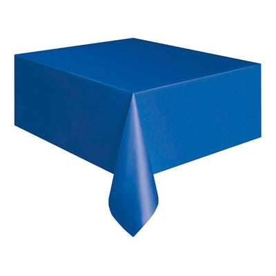 Royal Blue Plastic Rectangle Tablecover 137x274cm