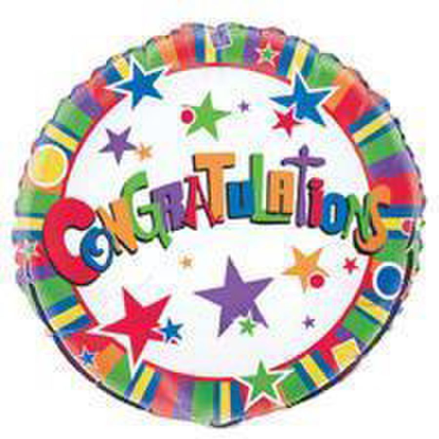 Congratulations 45cm Foil Balloon (18in)