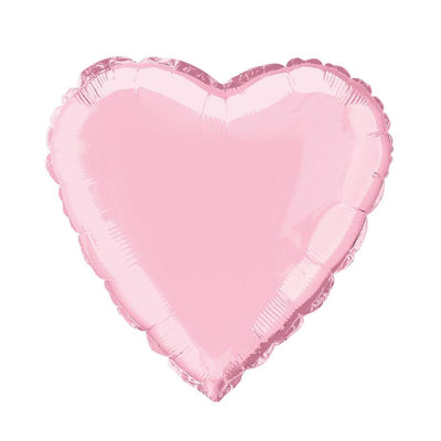 Pastel Pink Heart 45cm Foil Balloon (18in)