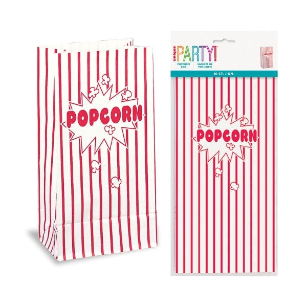 10pc Popcorn Paper Bags