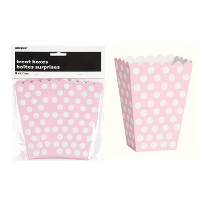 Dots Lovely Pink Treat Boxes 8pk