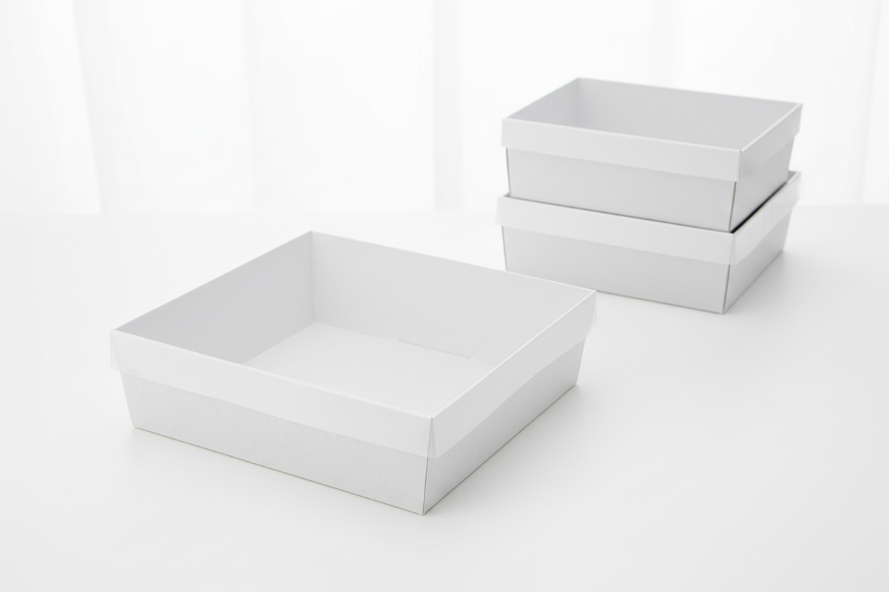 BULK 60pk Large Square Brown Grazing Box with Clear PET lid (280x280x80mm)