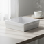 BULK 60pk Small Square White Grazing Box with Clear PET lid (180x180x80mm)
