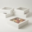 BULK 60pkSmall Square White Grazing Box with Window Lid (180x180x80mm)