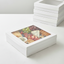BULK 60pkMedium Square White Grazing Box with Window  Lid (250x250x80mm)