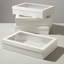 BULK 60pkMedium White Grazing Box with Window Lid (366x255x80mm)