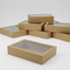 BULK 60pkLarge Kraft Grazing Box with Window Lid (560x255x80mm)